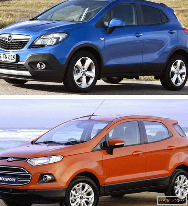 Автомобили Opel Mokka и Ford Ekosport - ярки представители на мини-SUV