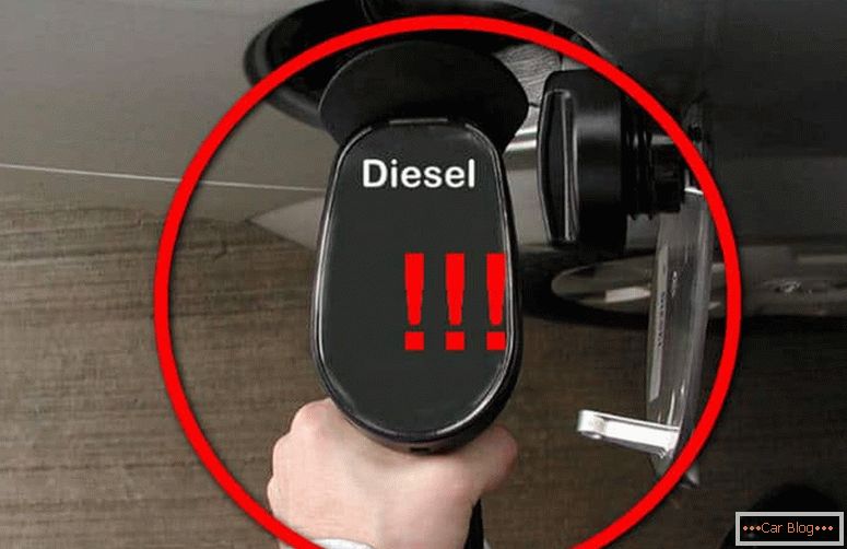 как ще се държи колата, ако вместо дизелово гориво се излива бензин
