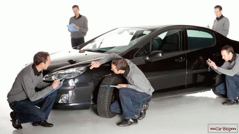 Оценка на автомобили от експерти на застрахователни компании