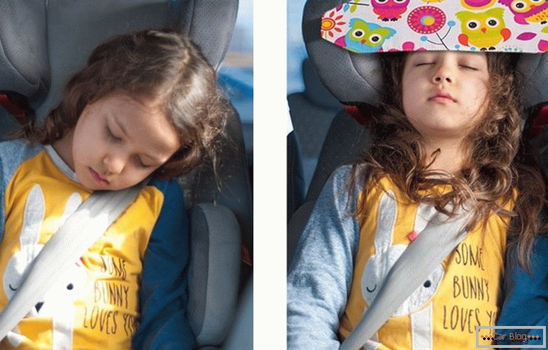 превръзка за спане на бебето в колата
