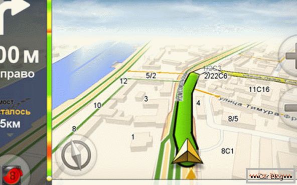 Карта Yandex Navigator