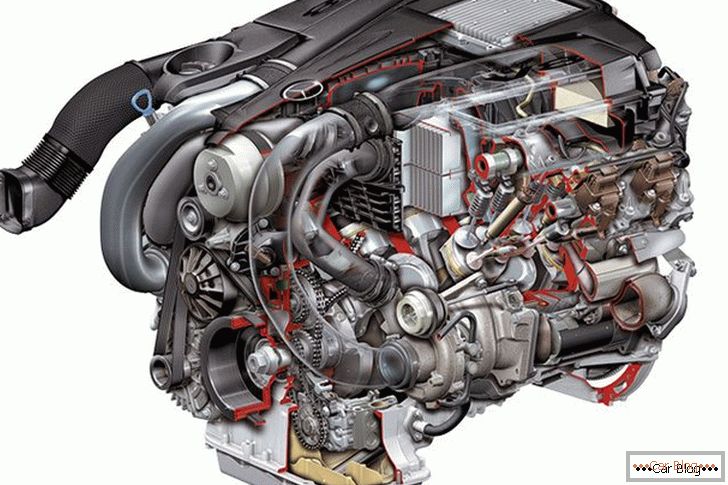 Mercedes SL V8 двигател