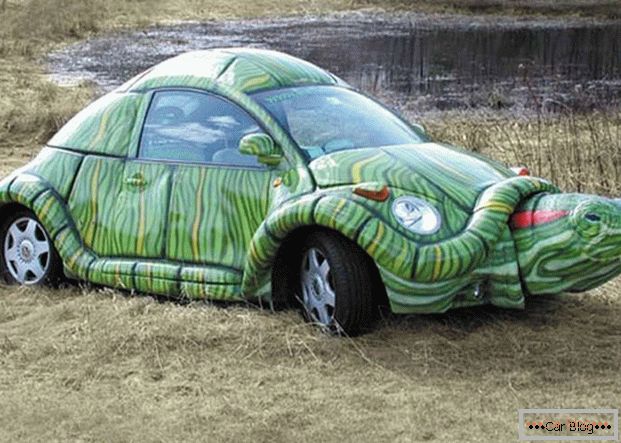 Кола под формата на костенурка