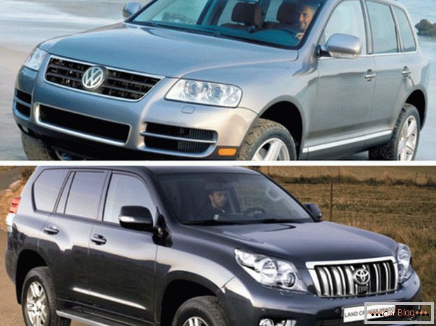 Сравнение автомобилей Volkswagen Touareg и Toyota Land Cruiser Prado